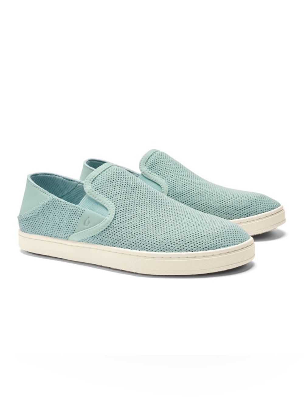 OluKai Slip-On Mesh Loafers in Mint Green